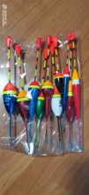 Juego de flotadores de pesca, boya, palo de luz de pesca, oscilante, tamaño variado, Color, accesorios de boya, 10 unids/lote