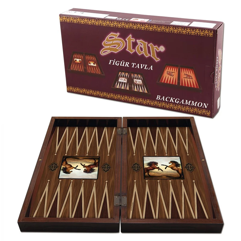 Figured Brown Horses Backgammon Set Trendy Family Board Games Very Special Gift Woman Man New Home Best Quality marvin gaye very best of marvin gaye 2 cd