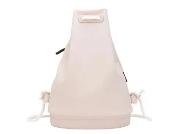 

Obag soft model backpack in white rubberized fabric