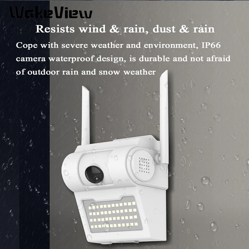 WakeView Smart 1080P/2MP Водонепроницаемая настенная ip камера в форме лампы ИК Ночное