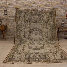 Выцветший коричневый ковер, домашний декор, подарок для дома уникальный подарок, покрытие для пола, Sempati hali, ТУРЕЦКИЙ КОВЕР