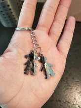 Nextvance-llavero personalizado con dos nombres para niño y niña, placa de identificación creativa personalizada para bebé, regalo de cumpleaños, joyería