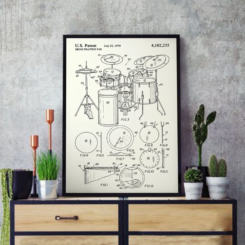 Gift for Drummer Caanvas Prints Wall Art Decor