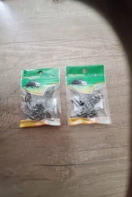 20 piezas de bola de acero inoxidable de pesca gira de 0-7 # Rolling mar pesca gira fotos conector accesorios de pesca