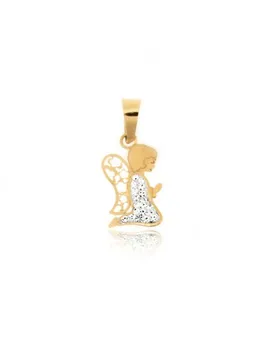 

Gold pendant Little Angel with Cubic Zirconia