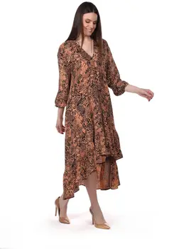 

Markapia Asymmetrical Print Dress