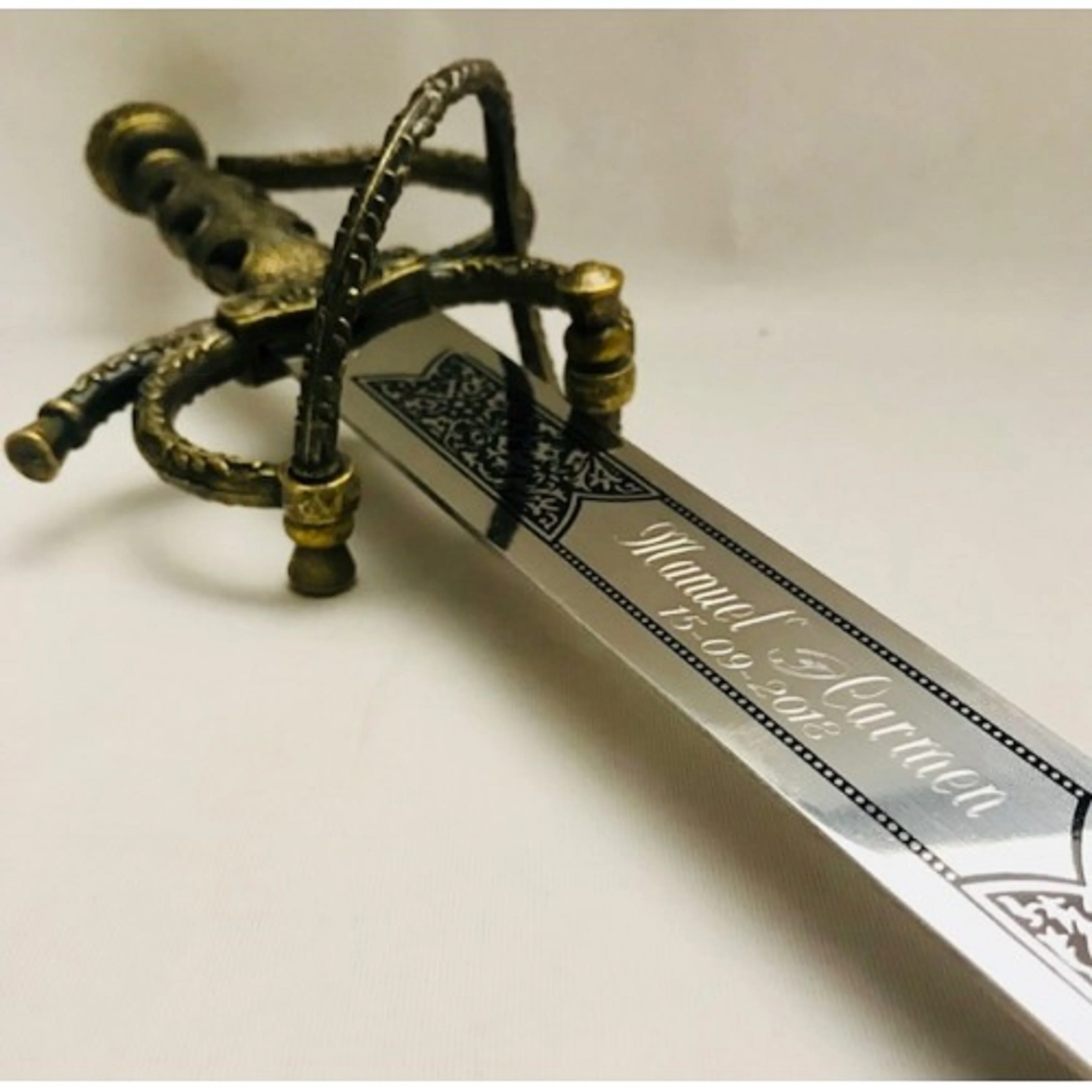 Sword to cut cake wedding cake or anniversary uncut custom with