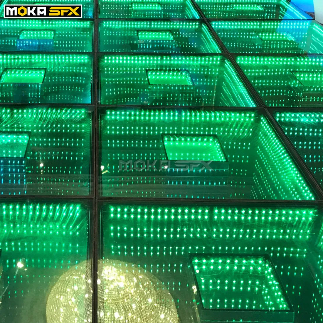 40 шт./лот 3D зеркало танцевальный пол RGB 3в1 светильник до плитки напольный водонепроницаемый Dj пол для свадьбы развлекательный театр