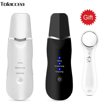 

Ultrasonic Face Cleaning Skin Scrubber Facial Peeling Deep Cleansing Pore Cleaner Blackhead Removal Skin Care Tool with Gift