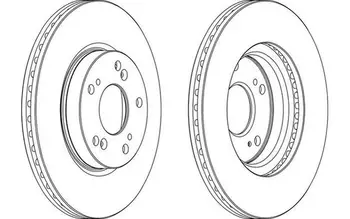 

FERODO Front brake disc for HONDA FR-V CIVIC