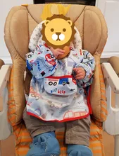 Baberos de Bandana para bebé, Baberos coloridos de dibujos animados, impermeables, para comer, dibujo de manga larga, delantal de autoalimentación para bebé