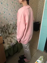 Suéter de punto suelto con estampado de ganso y dibujos animados para mujer, jersey de talla grande, moda informal coreana, cuello redondo, manga larga, Jersey de gran tamaño tirar