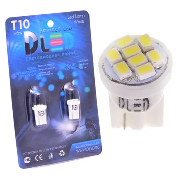 

1pcs LED Car Lamp T10 - W5W - 8 SMD 1210