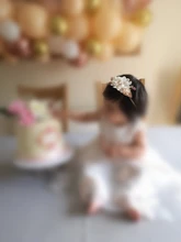 Diademas de flores para bebé, cintas elásticas de nailon hechas a mano con flores para niña recién nacida, 3 estilos