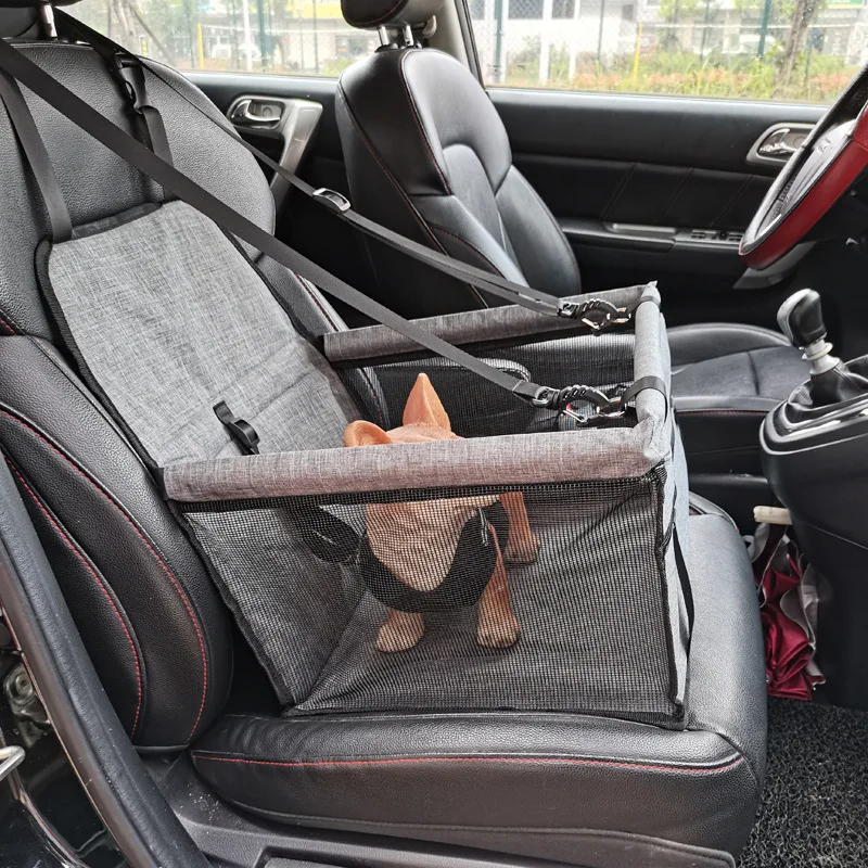 Bajo costo Protector de asiento de coche para mascotas, hamaca plegable de viaje, impermeable, para gatos y cachorros GR6JeAVXg8l