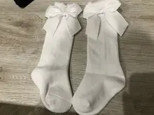 Recién Nacido calcetines de niñas bebé nuevos NIÑOS Calcetines niños pajarita grande chicas hasta la rodilla largo suave calcetines de algodón con lazo para bebé NIÑOS Calcetines