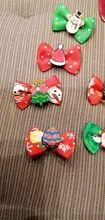 Bows Dog Hair-Bow Grooming Christmas-Dog Elastic-Rubber Cat Pet 10pcs 