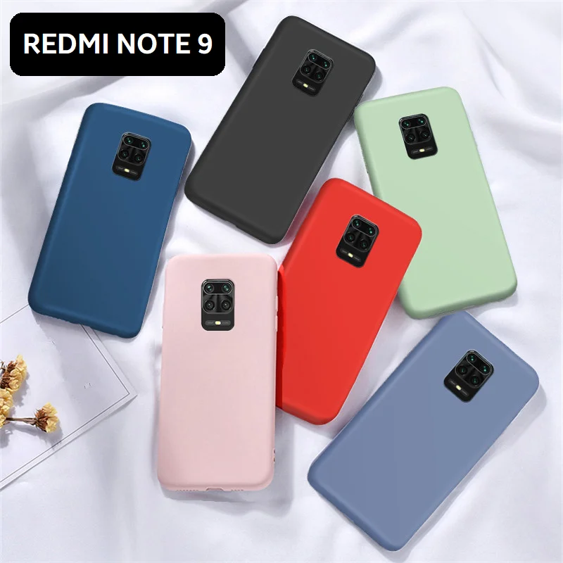 Для XIAOMI REDMI NOTE 9 чехол мягкий силиконовый жидкий гель противоударный TPU серия 6 53