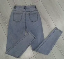 Vaqueros elásticos de cintura alta para mujer, pantalones de Vaqueros pitillo ajustados a la moda, pantalones vaqueros de cintura de plástico para levantamiento de cintura 2020