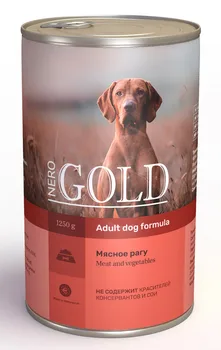 

Nero gold canned food for dogs "meat stew" 1,25 kg x 6 PCs