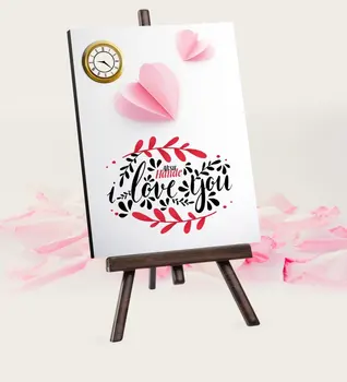 

Personalized Love You Şovaleli Table Clock-5