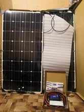 panel solar flexible Kit  de 12v 100w 200w 300w paneles solares con controlador solar para barco, coche, RV y cargador de batería
