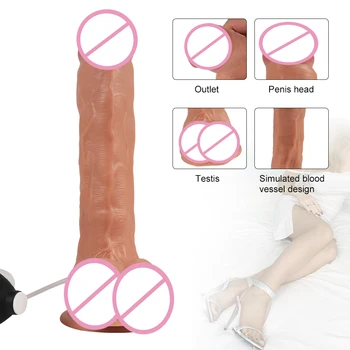 TLXT Spray Water Dildo Masturbation Women Realistic Penis Ejaculation With Suction Cup Artificial Dildo Sex Toys for Women 5