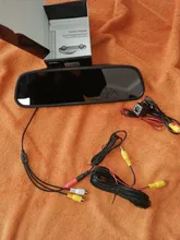 5 pulgadas TFT LCD HD800 * 480 pantalla Monitor coche espejo Monitor para estacionar marcha atrás con 2 entrada de vídeo retrovisor Cámara opcional