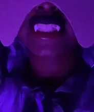 Colmillos de dientes de vampiresa, accesorios para dentaduras, accesorios para disfraces de Halloween, dentadura postiza, pegamento sólido, adhesivo para dentadura, decoración para fiesta de Halloween, 1 par