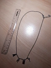 Pop Coreano de moda aleación Simple cartas ejército clavícula collar de cadena para las mujeres Vintage de Metal colgante de joyería al por mayor