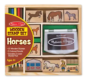 

M & D horse stamp Set toy Melissa & Doug