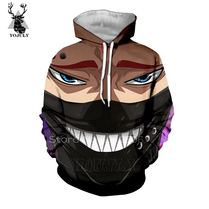 Черный клевер толстовки Аста Yuno off white Мужская толстовка 3D Аниме Харадзюку топы хип хоп Уличная пуловер странные вещи A77 - Цвет: 2