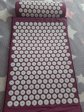 Cojín masajeador para Yoga, esterilla de acupresión para aliviar el estrés, dolor de espalda y cuerpo, estera con puntas, colchoneta de acupuntura