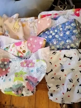 [Simfamily] 6 uds pañal + 6 uds insertar lavable pañal de tela para bebé cubierta de pañal ajustable reutilizable pañales de tela disponible