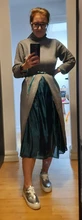 Faldas Maxi-Skirt Satin Korean Women Summer Ladies Spring Midi Elegant High-Waist Saia