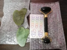 Jade Roller Face-Massage-Roller Beauty-Tool Relaxation Stone-Needle Thin-Lift Neck Double-Heads