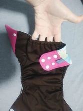 Mordedor venta al por mayor 4 unids/set bebé lavable pañales de tela café cubierta de pañal ajustable & reutilizable pañales de bolsillo envío gratis