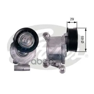 Натяжитель Ремня Приводного Ford Focus Ii/Volvo C30/S40 1.8-2.0 Gates T38318 Gates арт. T38318