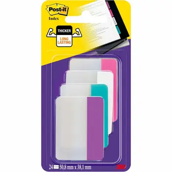 

Post it®Large rigid markers of 50,8x38mm in assorted colors pack