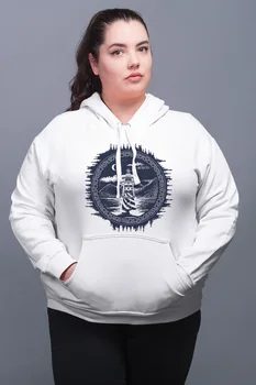 

Angemiel Wear Night Lighthouse White Women 'S Hooded Sweatshirt