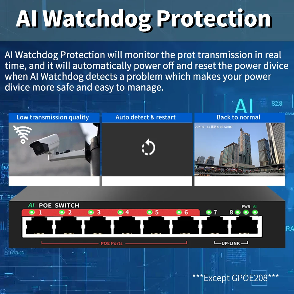 Рисунок 4 - Коммутатор STEAMEMO с 6 портами POE