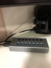 Usb-Extension Adapter Charging-Splitter Support ORICO Usb-3.0-Hub Powered On/off-Switches