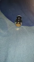 Interruptor de botón de Metal para coche, bocina momentáneo resistente al agua, 12mm, reinicio automático