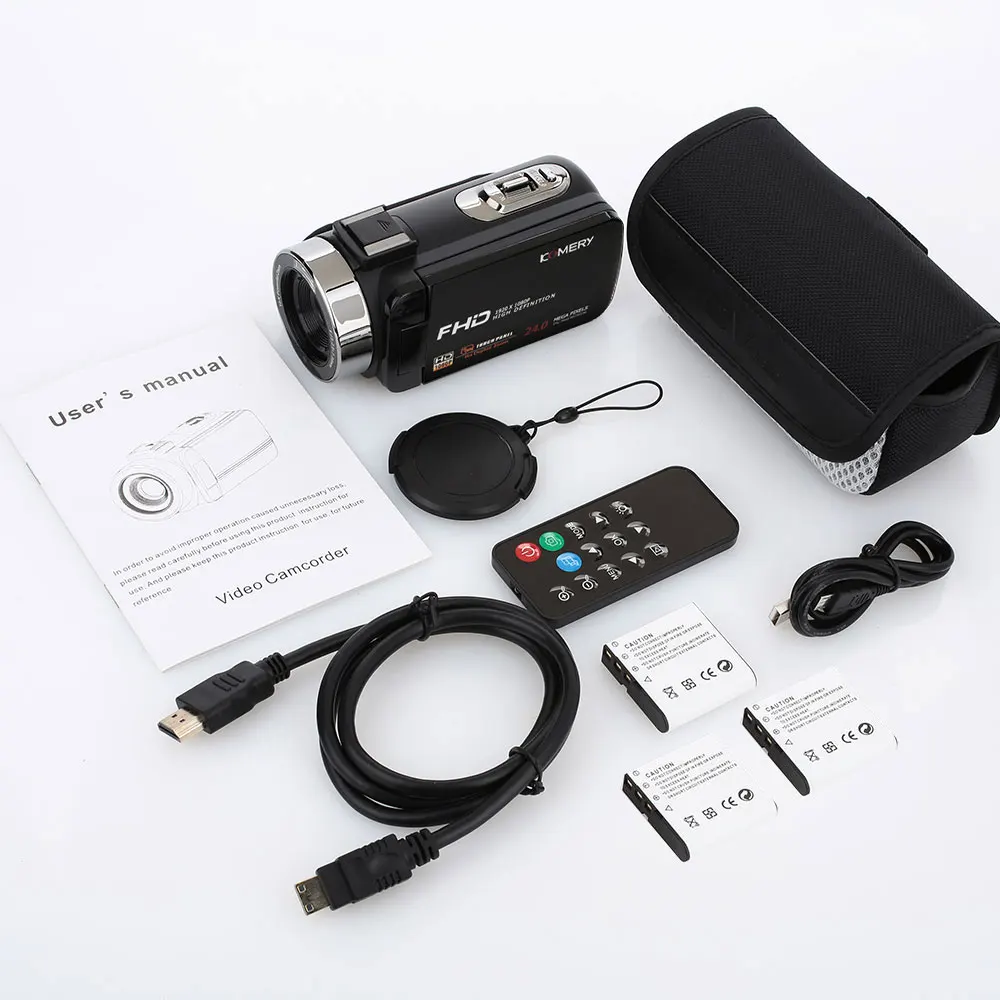 Full HD wifi-глазок для двери с монитором профессиональное ночное видение анти-встряхивание 4K цифровая фотокамера видеокамера Стабилизатор потока HDMI SD CMOS - Color: Camera 3Battery