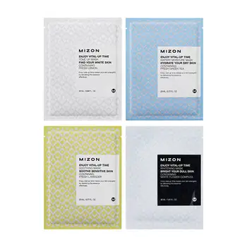 

Set of fabric masks Mizon enjoy vital-up time mask set #2 (4 pcs.)