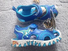 Dinoskulls-Sandalias t-rex para niños, zapatos de playa con punta cerrada y cordones, cierre, novedad de verano 2021