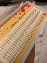 Kimcci-pestañas 3D individuales de cilios, pestañas naturales de visón para extensiones, 120 manojos, maquillaje negro, pestañas postizas