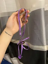 Arnés de nailon para mascotas, correa ajustable para hámster, huret, ratón, conejo, arneses para chaleco, correa de plomo, conejillo de indias, accesorios para mascotas