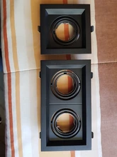 LED Downlight Fixtures Grille-Light Frame Gu10-Bulb Mr16-Fitting LEDIARY Recessed Double-Three
