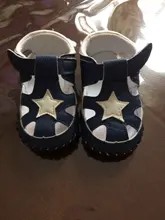 Zapatos antideslizantes de piel sintética para bebé, sandalias para recién nacido de 0 a 18 meses, para caminar con estrellas, primeros pasos, 2019